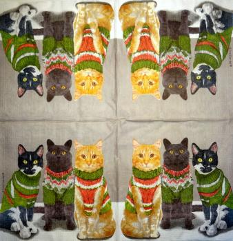 KAT-956 Katzen - 3-lagig - ppd - Two Can Art